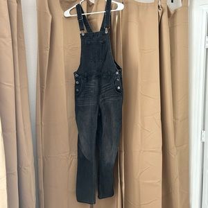 Old navy black skinny Jean overalls romper